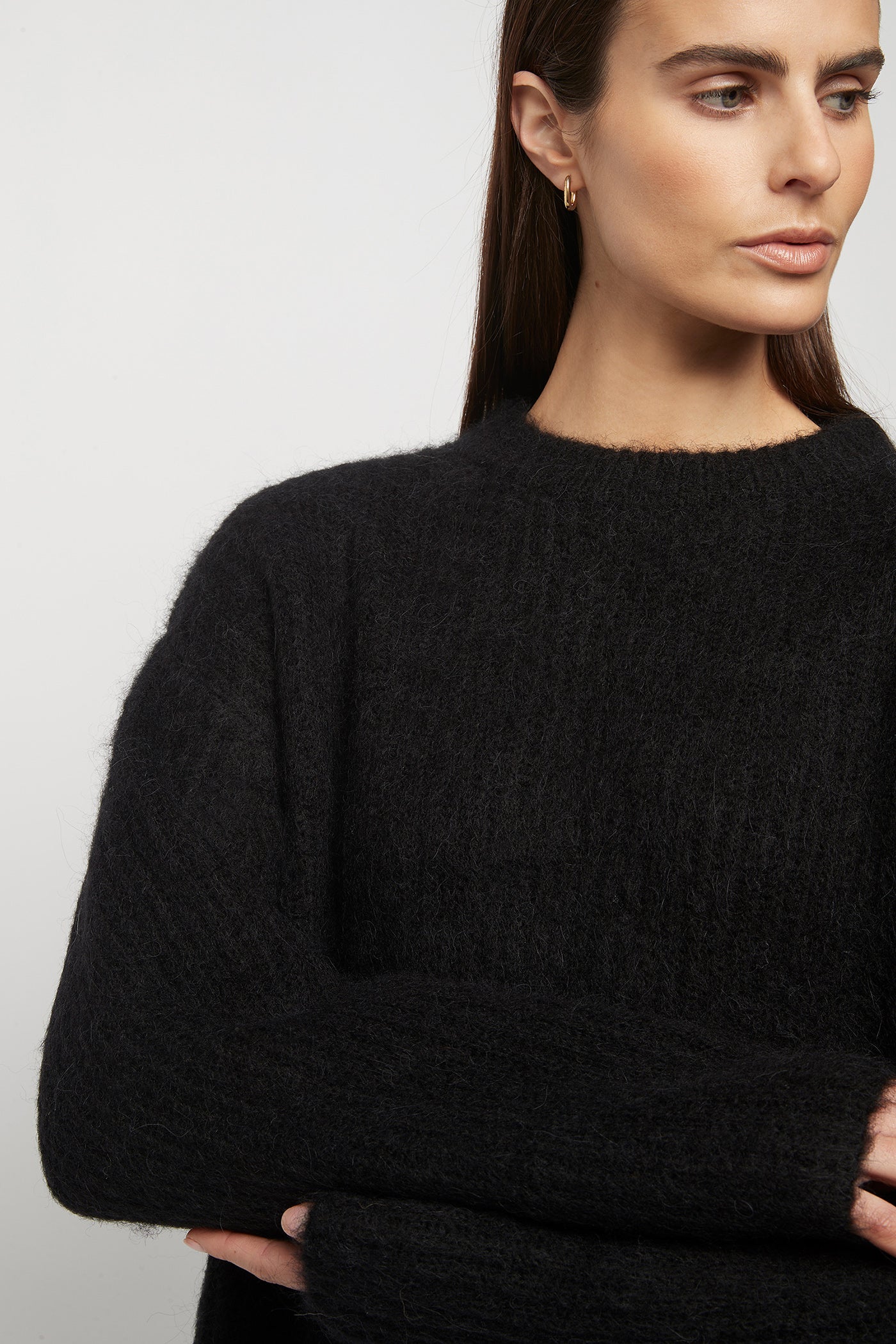 The Wool-Alpaca Crew Neck Knit