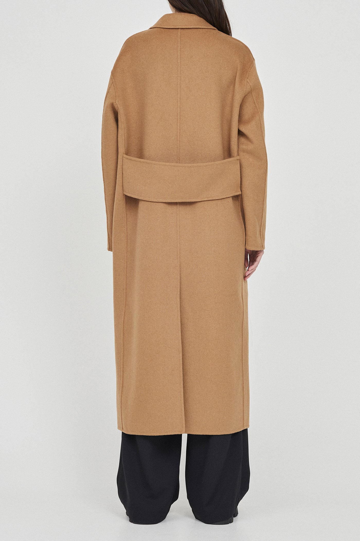 The Double Faced Button Wool Coat