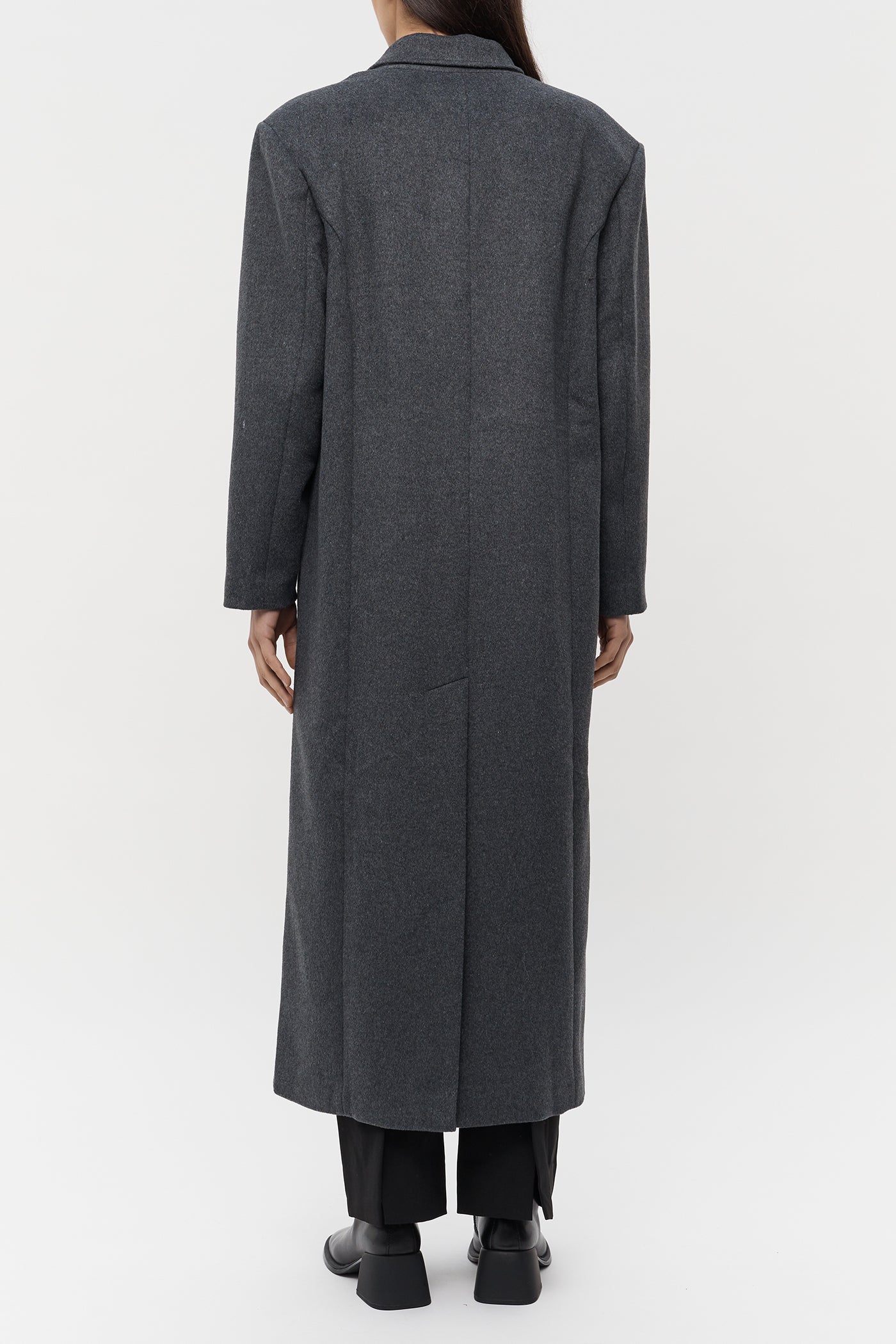 The Double Breasted Longline Wool Coat