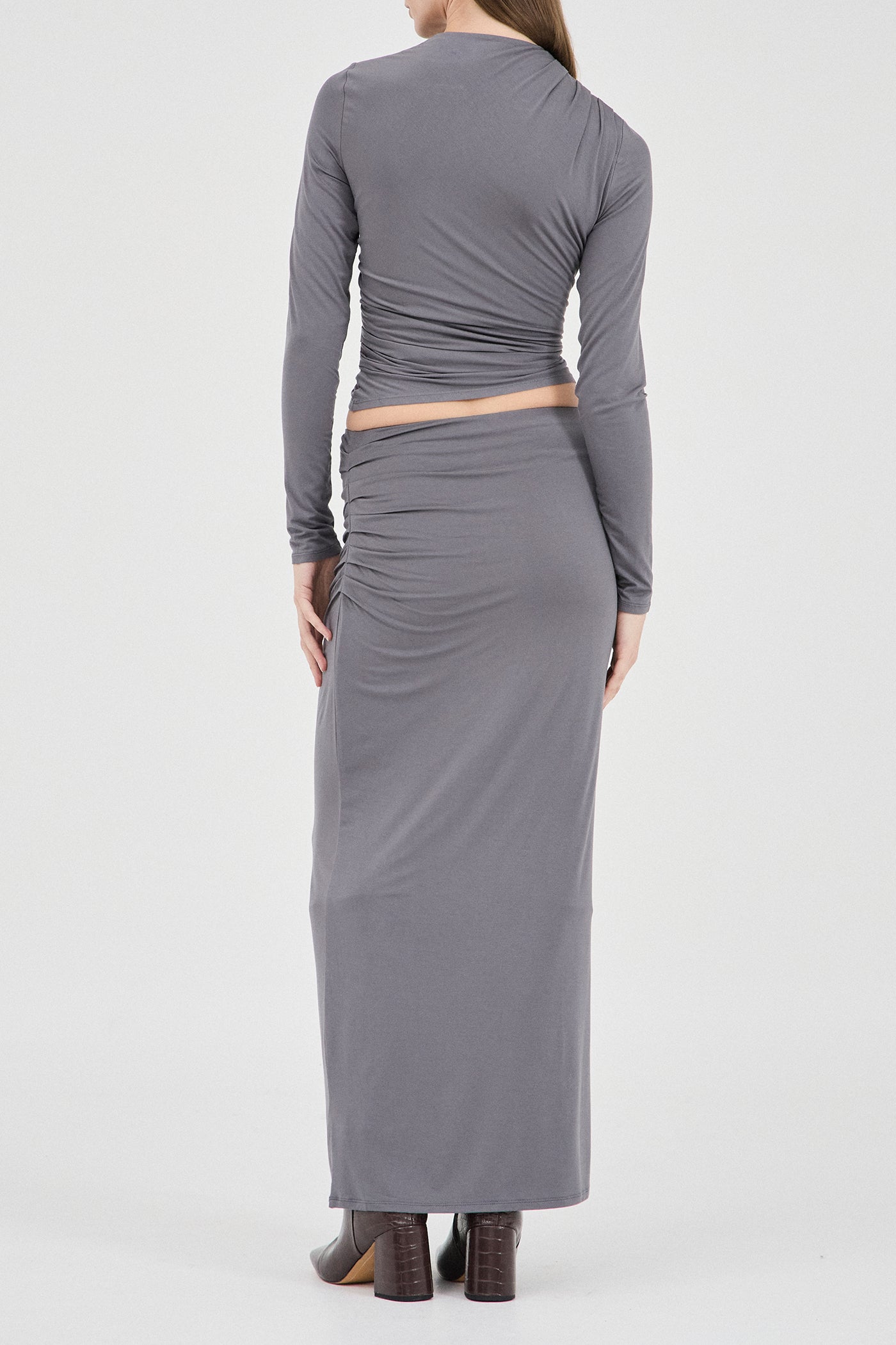 The Ruched Jersey Skirt