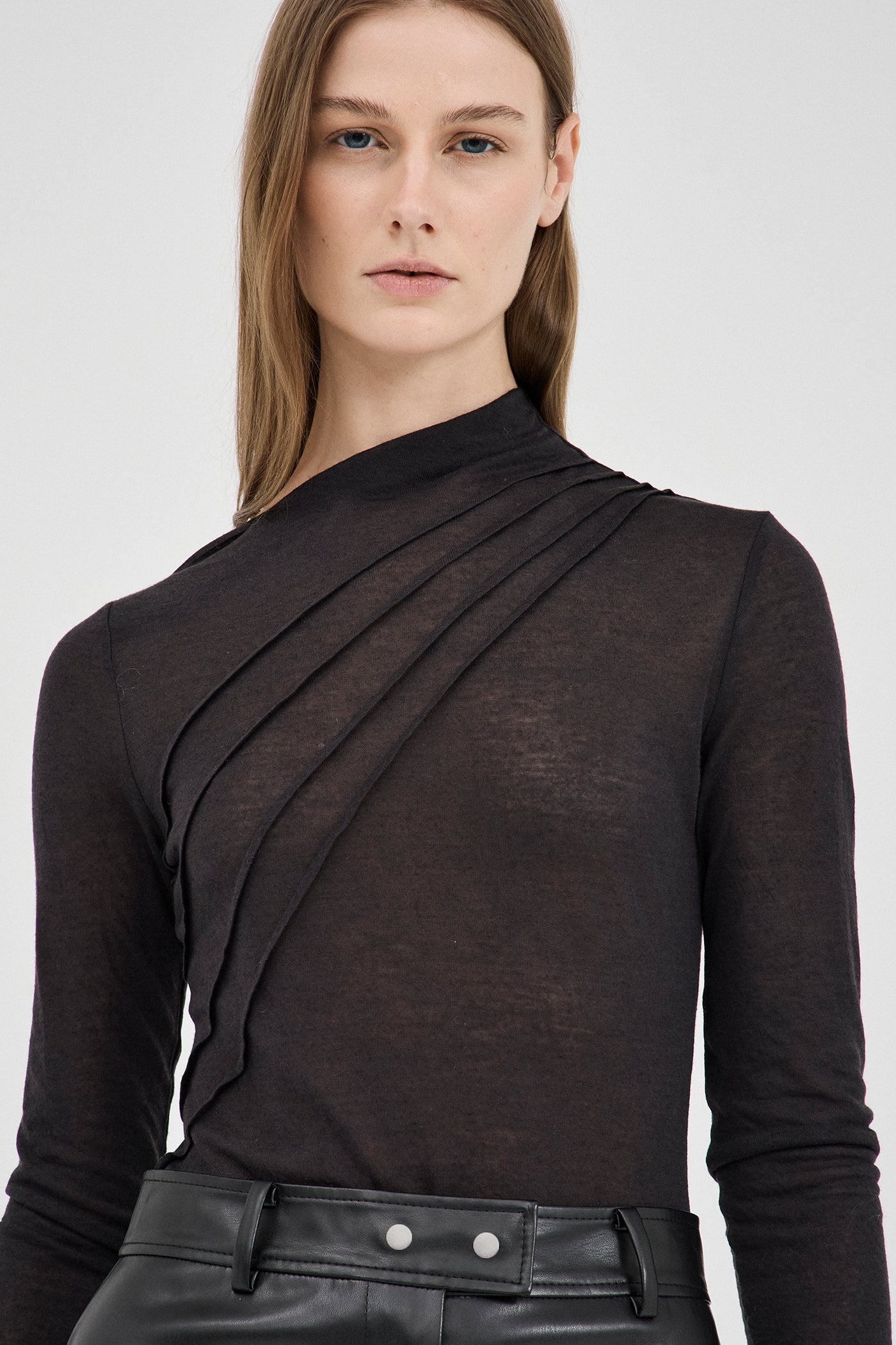 The Jersey Stitch Semi-Sheer Top